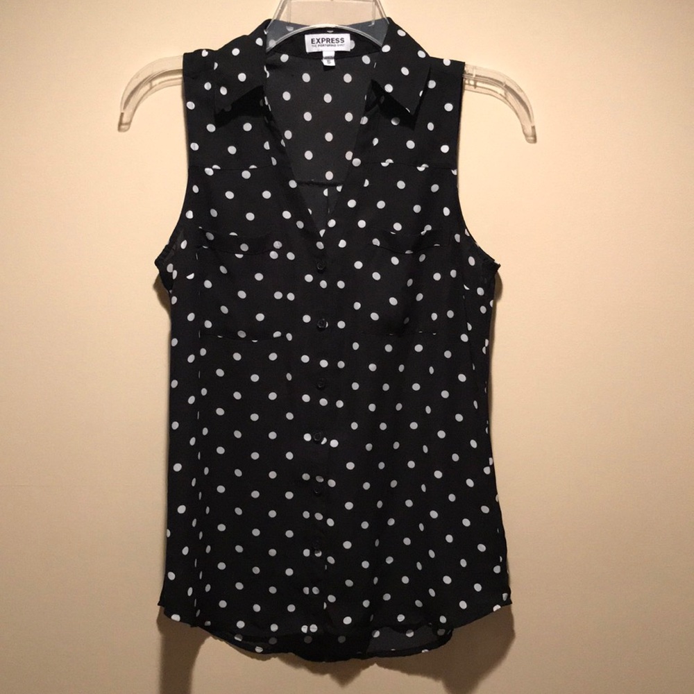 Express Sleeveless Portofino Blouse - XS
